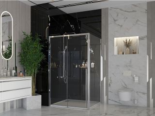 Боковая стенка Ambassador Intense 80IX 80см хром/прозрачное